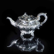 Load image into Gallery viewer, Antique English Solid Silver 3 Piece Tea Pot Set - 1836 London - Artisan Antiques