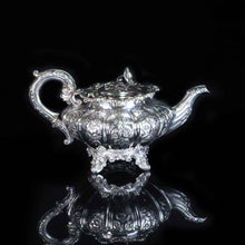 Load image into Gallery viewer, Antique English Solid Silver 3 Piece Tea Pot Set - 1836 London - Artisan Antiques