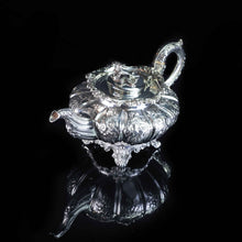 Load image into Gallery viewer, Antique English Solid Silver 3 Piece Tea Pot Set - 1836 London - Artisan Antiques