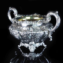 Load image into Gallery viewer, Antique English Solid Silver 3 Piece Tea Pot Set - 1836 London - Artisan Antiques