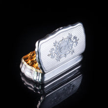 Load image into Gallery viewer, Antique Imperial Russian Silver Table Snuff Box with Vermeil - 19th Century. - Artisan Antiques