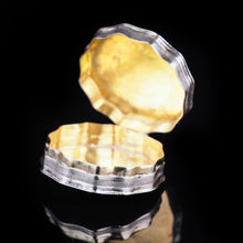 Load image into Gallery viewer, Antique Dutch 12 Sided Scalloped Silver Snuff Box with Gilt Interior - 1864 - Artisan Antiques