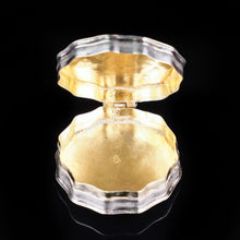 Load image into Gallery viewer, Antique Dutch 12 Sided Scalloped Silver Snuff Box with Gilt Interior - 1864 - Artisan Antiques