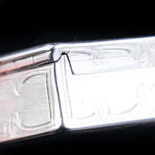 Load image into Gallery viewer, Antique Table Silver Snuff Box with Hand Engraved Scrolls - Victorian 1850 - Artisan Antiques