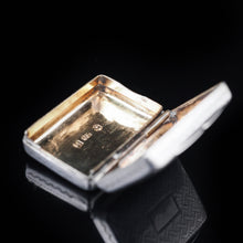 Load image into Gallery viewer, Antique Silver Vinaigrette with gilt interior by Thomas Shaw - 1833 - Artisan Antiques