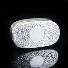 Load image into Gallery viewer, Antique Solid Silver Pill / Snuff Box by Cornelius Saunders & Frank Shepherd - 1890 - Artisan Antiques