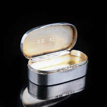 Load image into Gallery viewer, Antique Solid Silver Pill / Snuff Box by Cornelius Saunders & Frank Shepherd - 1890 - Artisan Antiques