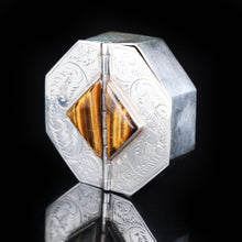 Load image into Gallery viewer, Sterling Silver Octagonal Dual Compartment Pill / Snuff Box - 20th Century - Artisan Antiques