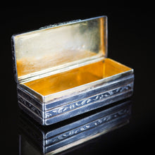 Load image into Gallery viewer, Antique Imperial Russian Niello Silver Large Snuff Box c.1842 - Artisan Antiques