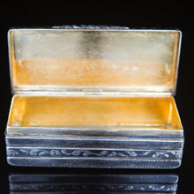 Load image into Gallery viewer, Antique Imperial Russian Niello Silver Large Snuff Box c.1842 - Artisan Antiques