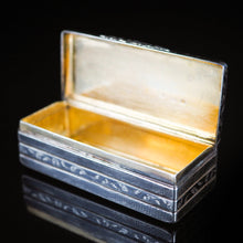 Load image into Gallery viewer, Antique Imperial Russian Niello Silver Large Snuff Box c.1842 - Artisan Antiques