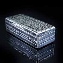 Load image into Gallery viewer, Antique Imperial Russian Niello Silver Large Snuff Box c.1842 - Artisan Antiques