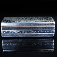 Load image into Gallery viewer, Antique Imperial Russian Niello Silver Large Snuff Box c.1842 - Artisan Antiques