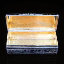 Load image into Gallery viewer, Antique Imperial Russian Niello Silver Large Snuff Box c.1842 - Artisan Antiques