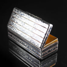 Load image into Gallery viewer, Antique Imperial Russian Niello Silver Large Snuff Box c.1842 - Artisan Antiques