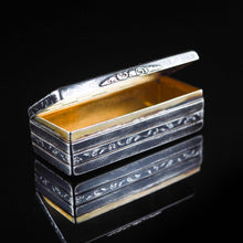 Load image into Gallery viewer, Antique Imperial Russian Niello Silver Large Snuff Box c.1842 - Artisan Antiques