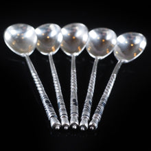 Load image into Gallery viewer, Antique Imperial Russian Silver Niello Spoons - Set of 5 c.1850 - Artisan Antiques