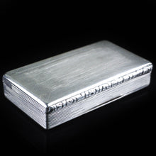 Load image into Gallery viewer, Antique English Solid Silver Table Snuff Box - Birmingham 1833 - Artisan Antiques