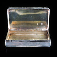 Load image into Gallery viewer, Antique English Solid Silver Table Snuff Box - Birmingham 1833 - Artisan Antiques