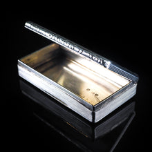 Load image into Gallery viewer, Antique English Solid Silver Table Snuff Box - Birmingham 1833 - Artisan Antiques