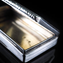 Load image into Gallery viewer, Antique English Solid Silver Table Snuff Box - Birmingham 1833 - Artisan Antiques