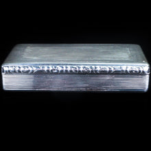 Load image into Gallery viewer, Antique English Solid Silver Table Snuff Box - Birmingham 1833 - Artisan Antiques