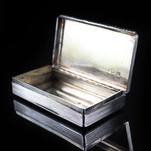 Load image into Gallery viewer, Antique English Solid Silver Table Snuff Box - Birmingham 1833 - Artisan Antiques