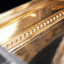 Load image into Gallery viewer, English Solid Silver Square Table Snuff Box with Repousse & Gold Gilt - Artisan Antiques