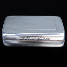 Load image into Gallery viewer, Antique English Solid Silver & Gold Gilt Snuff Box - London 1841 - Artisan Antiques