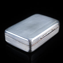 Load image into Gallery viewer, Antique English Solid Silver & Gold Gilt Snuff Box - London 1841 - Artisan Antiques