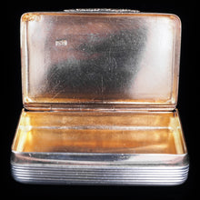 Load image into Gallery viewer, Antique English Solid Silver & Gold Gilt Snuff Box - London 1841 - Artisan Antiques