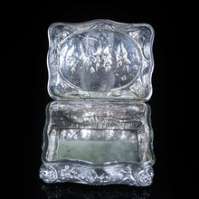 Load image into Gallery viewer, Antique German Silver Table Snuff Box Repousse c.1840 - Artisan Antiques
