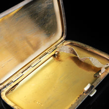 Load image into Gallery viewer, Antique Norwegian Blue Enamel Silver Cigarette Case - c.1890 David Andersen - Artisan Antiques