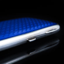 Load image into Gallery viewer, Antique Norwegian Blue Enamel Silver Cigarette Case - c.1890 David Andersen - Artisan Antiques