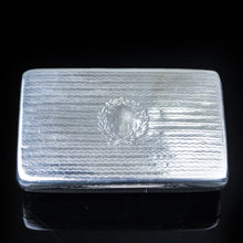Load image into Gallery viewer, Antique English Solid Silver Snuff Box with Gilt Interior - London 1831 - Artisan Antiques
