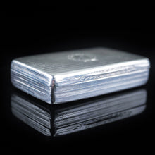 Load image into Gallery viewer, Antique English Solid Silver Snuff Box with Gilt Interior - London 1831 - Artisan Antiques