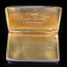Load image into Gallery viewer, Antique English Solid Silver Snuff Box with Gilt Interior - London 1831 - Artisan Antiques