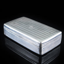 Load image into Gallery viewer, Antique English Solid Silver Historical Snuff Box - London 1845 - Artisan Antiques