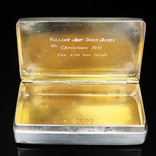 Load image into Gallery viewer, Antique English Solid Silver Historical Snuff Box - London 1845 - Artisan Antiques