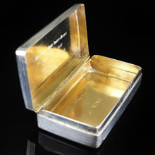 Load image into Gallery viewer, Antique English Solid Silver Historical Snuff Box - London 1845 - Artisan Antiques