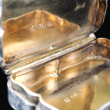 Load image into Gallery viewer, Antique Victorian Hand Engraved Solid Silver Snuff Box - Birmingham 1851 - Artisan Antiques