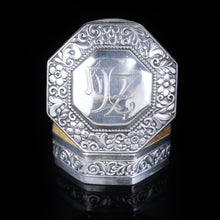 Load image into Gallery viewer, Antique Octagonal German Silver Snuff Box c.1870 - Artisan Antiques