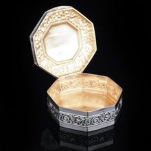 Load image into Gallery viewer, Antique Octagonal German Silver Snuff Box c.1870 - Artisan Antiques