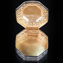 Load image into Gallery viewer, Antique Octagonal German Silver Snuff Box c.1870 - Artisan Antiques
