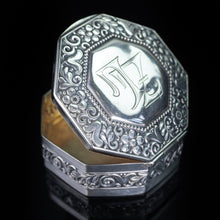 Load image into Gallery viewer, Antique Octagonal German Silver Snuff Box c.1870 - Artisan Antiques