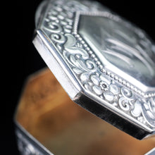 Load image into Gallery viewer, Antique Octagonal German Silver Snuff Box c.1870 - Artisan Antiques