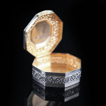 Load image into Gallery viewer, Antique Octagonal German Silver Snuff Box c.1870 - Artisan Antiques
