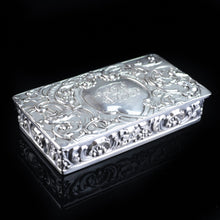Load image into Gallery viewer, Antique Solid Silver German Snuff Box - 19th Century - Artisan Antiques
