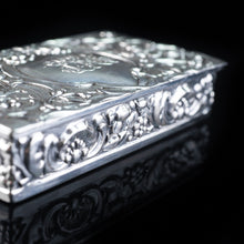 Load image into Gallery viewer, Antique Solid Silver German Snuff Box - 19th Century - Artisan Antiques