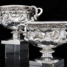 Load image into Gallery viewer, A Pair of Magnificent Solid Silver Warwick Vases - Artisan Antiques